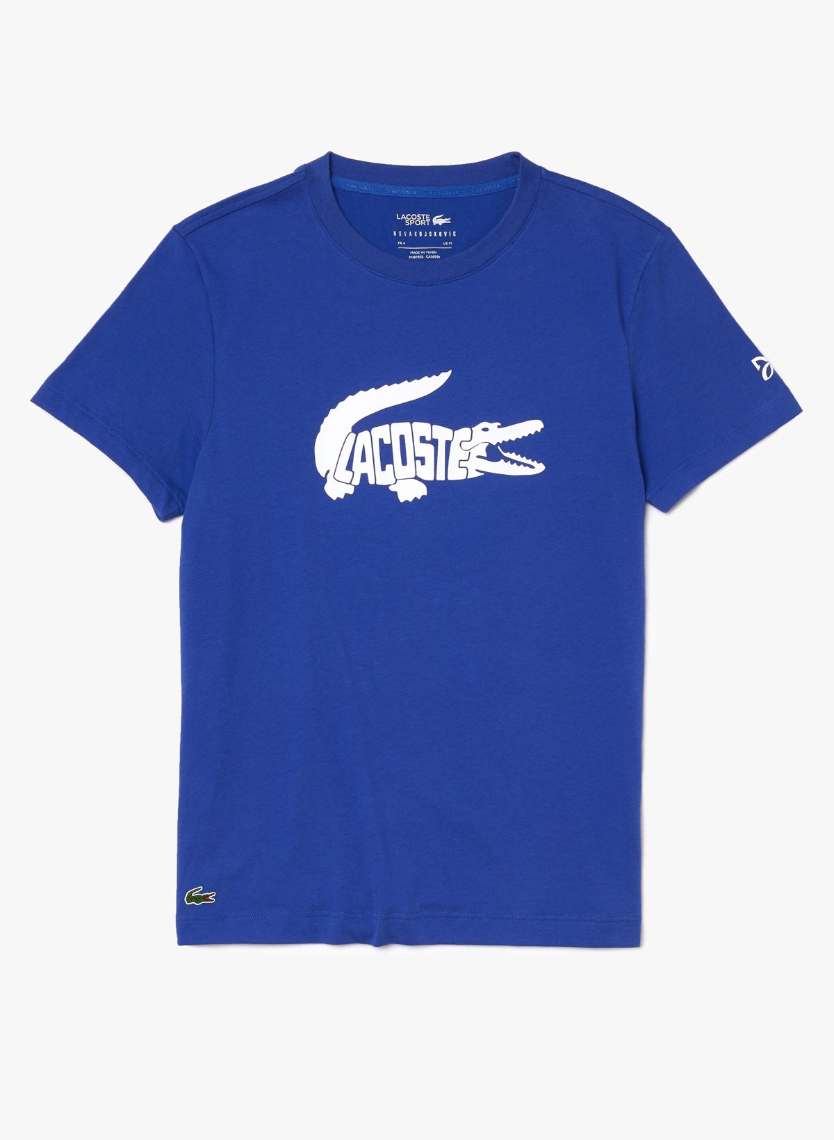 Lacoste T-Shirt - Croc Print - Blue - TH6907 51 QQH