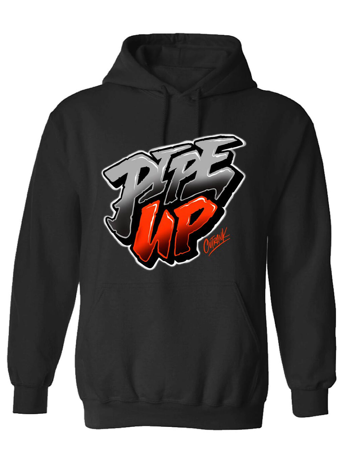 Outrank Hoodie - Pipe Up - Black - OR1357H