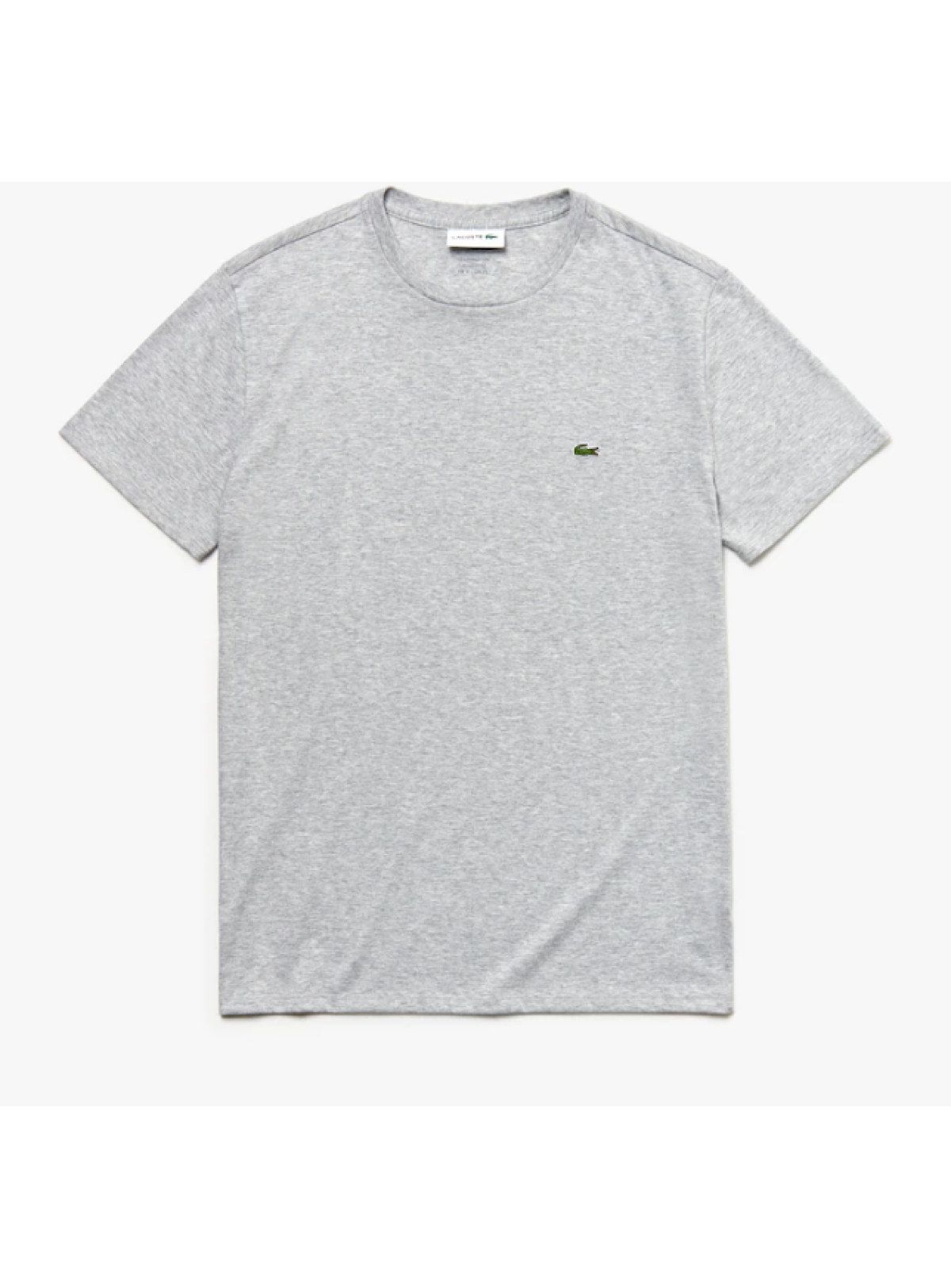Lacoste T-Shirt - Crewneck Pima Cotton Jersey  - Grey - TH6709