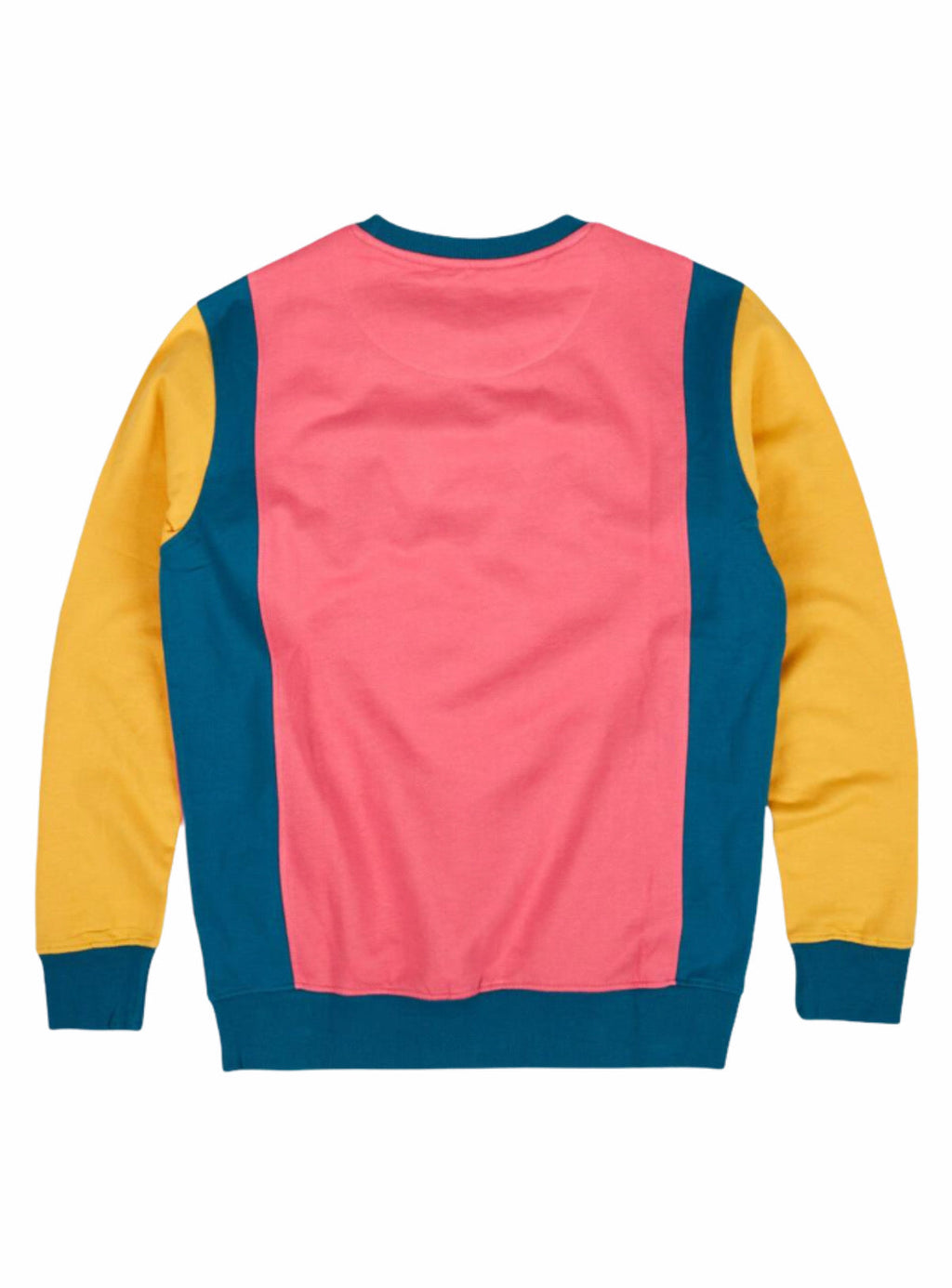 Le Tigre Sweater - Crewneck Colorblock - Pink/Teal - LA1-041