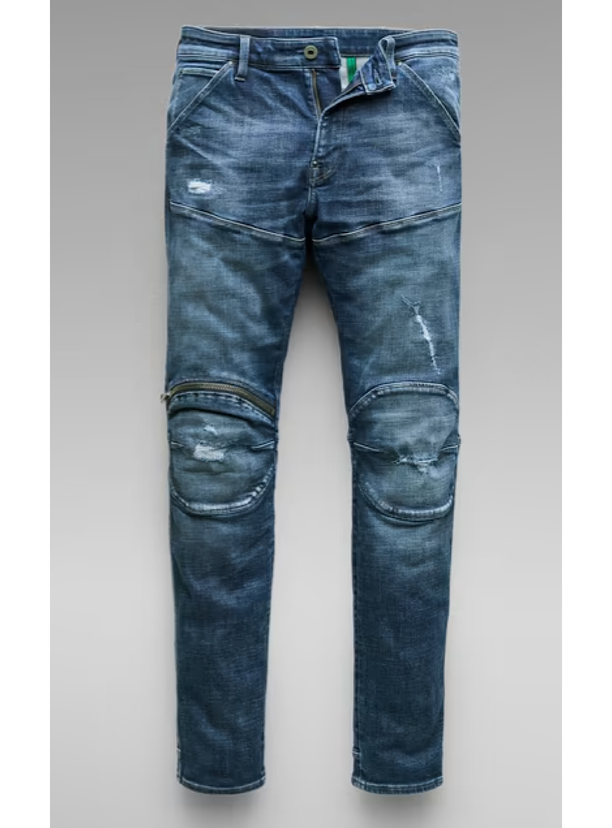 G-Star Jeans - 3D Zip Knee - Faded Ripped Baltic - D01252