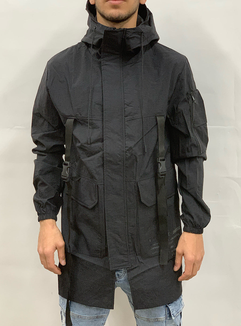 Buyer's Choice Jacket - Strap Windbraker - Black - 20404011