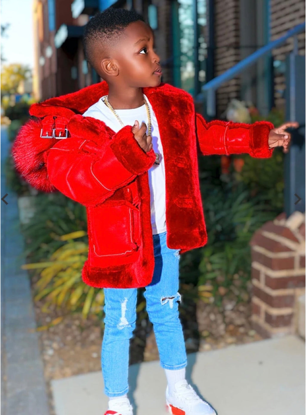 Jordan Craig Kids Coat - Denali Shearling - Red - 91540K