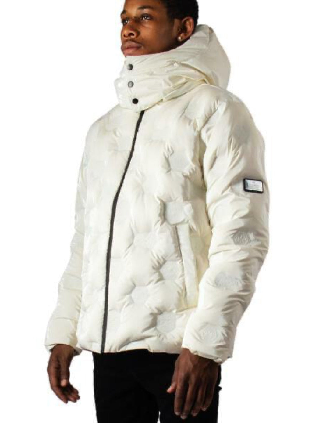 Majestik Jacket - Branded Puffer - Cream - JJ2221