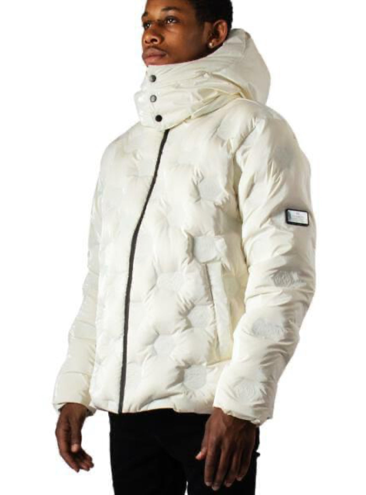 Majestik Jacket - Branded Puffer - Cream - JJ2221