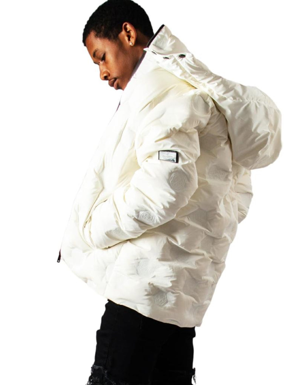 Majestik Jacket - Branded Puffer - Cream - JJ2221