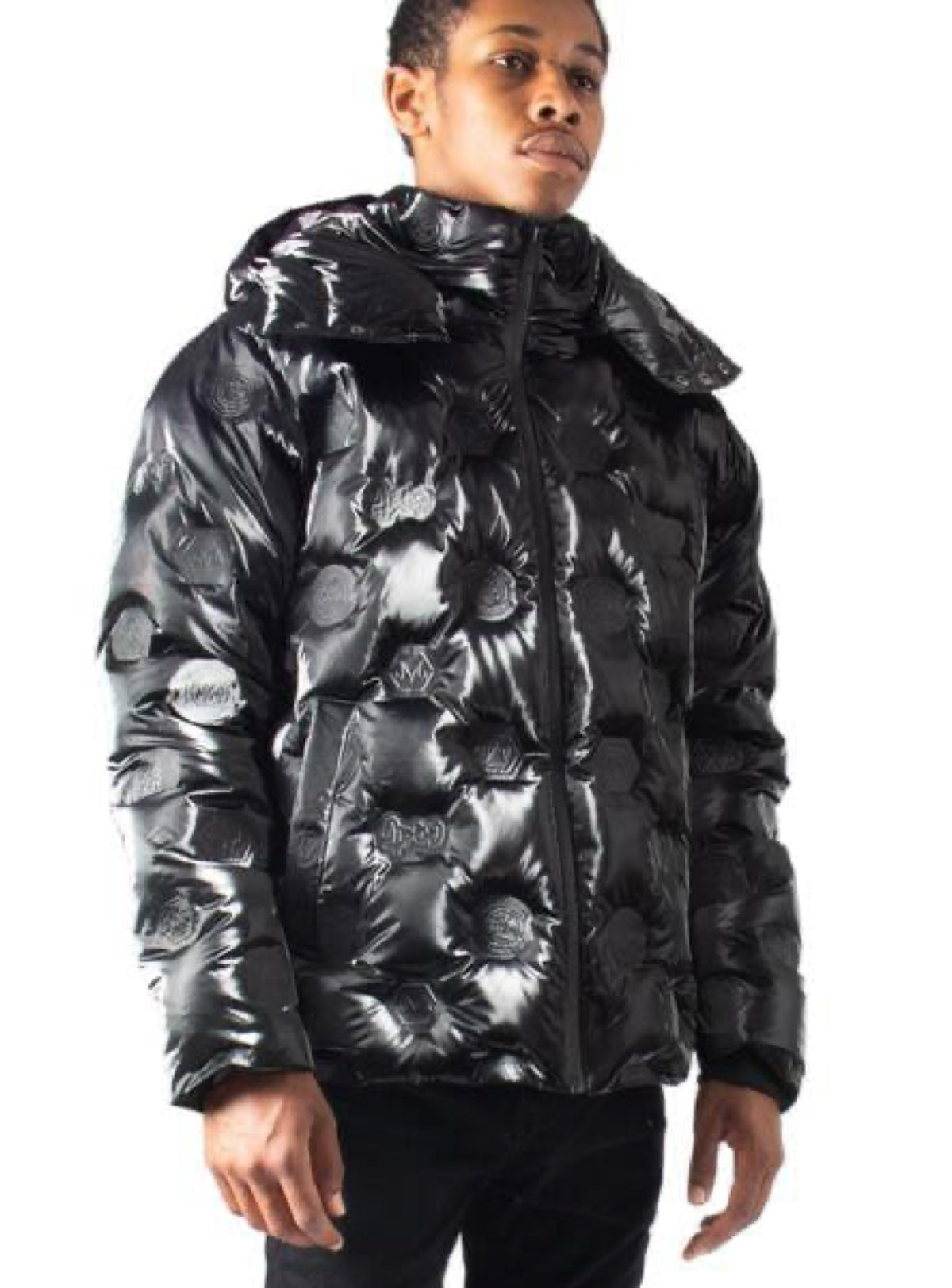 Majestik Jacket - Branded Puffer - Black - JJ2221