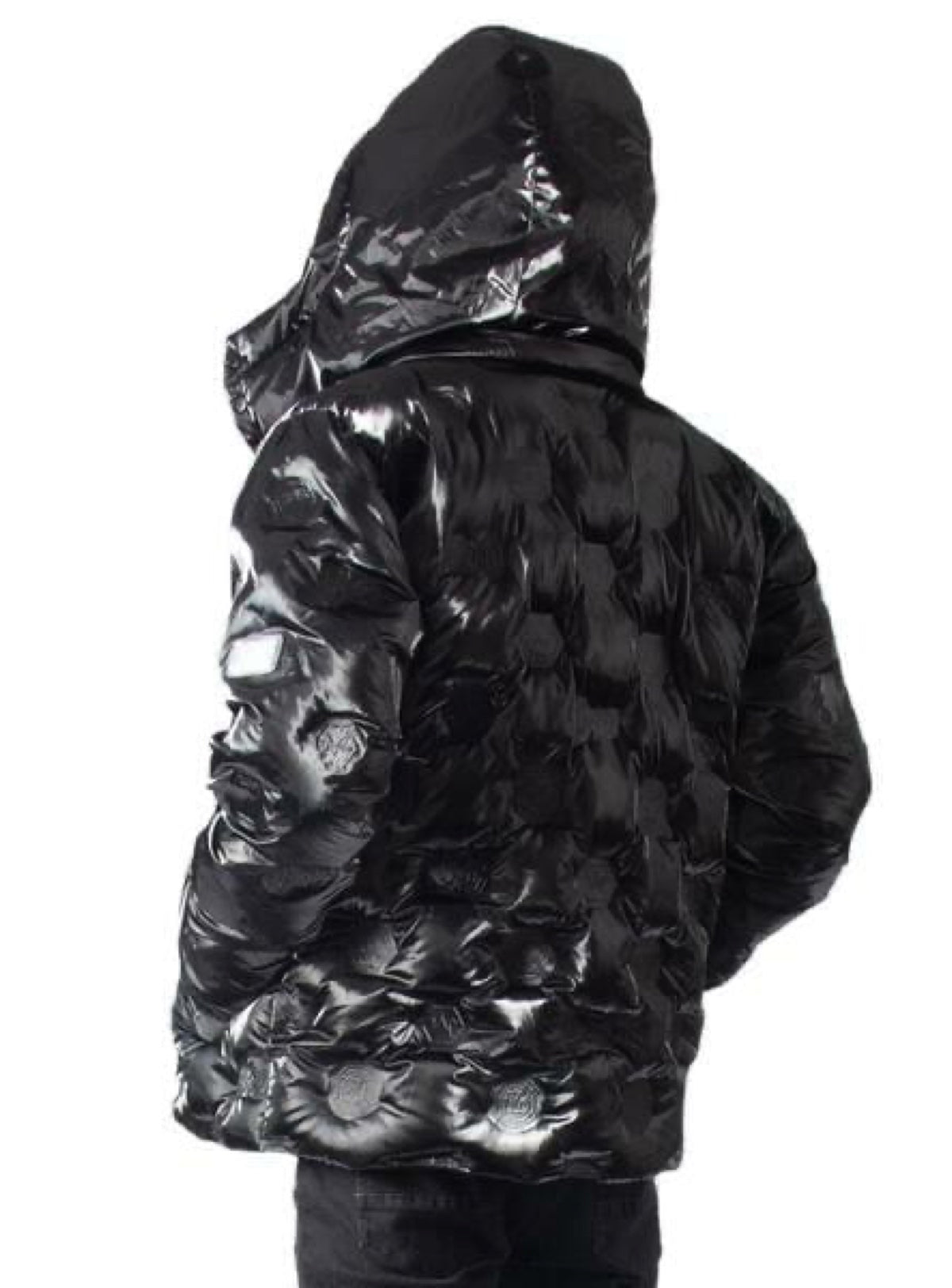 Majestik Jacket - Branded Puffer - Black - JJ2221