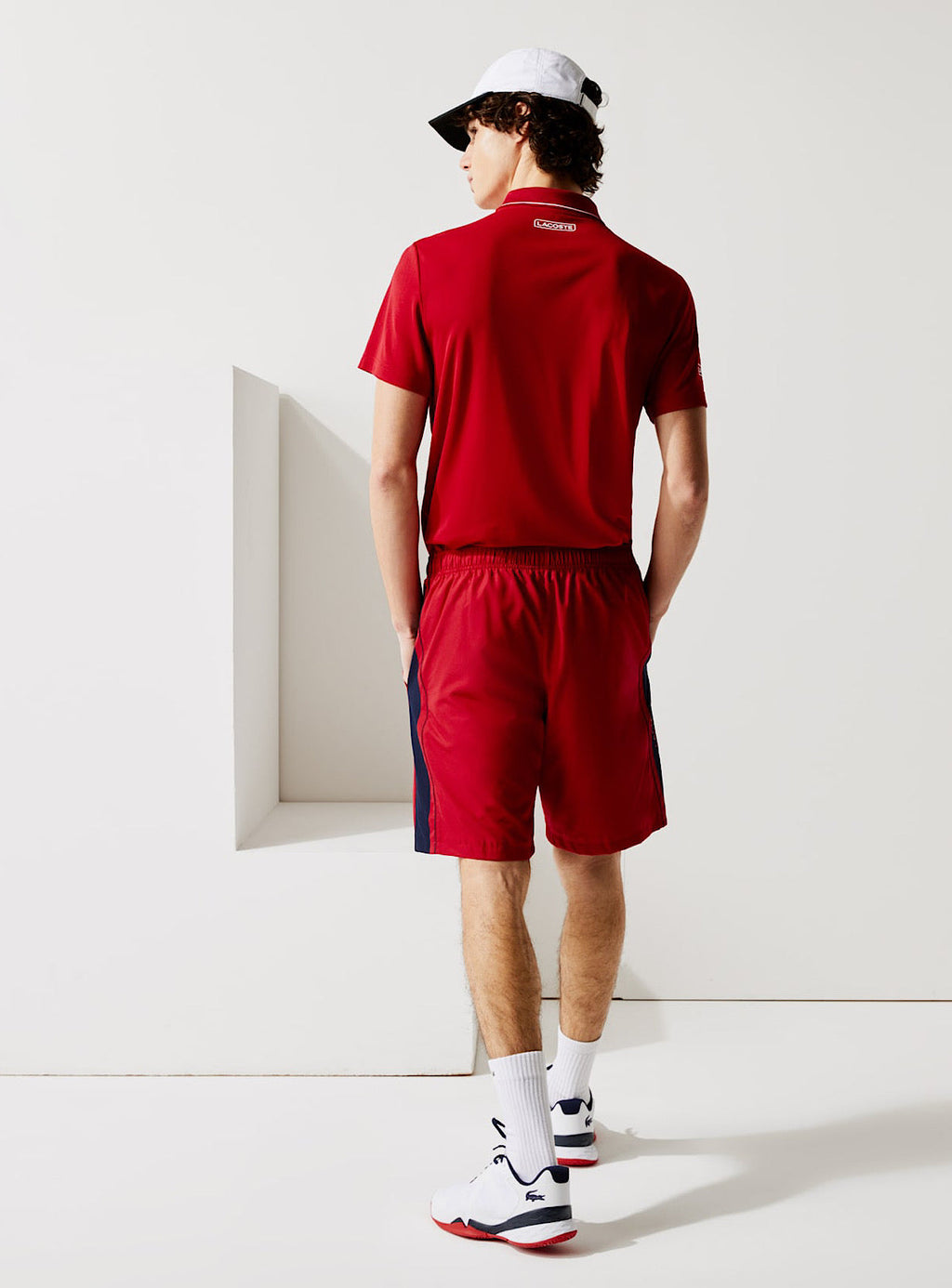 Lacoste Shorts - Striped - Red and Black - GH9690 51 EVS