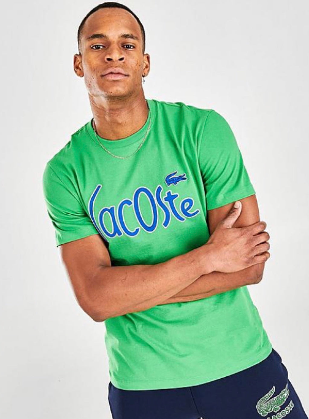 Lacoste T-Shirt - Warped Text - Green - TH0049 51 QMN