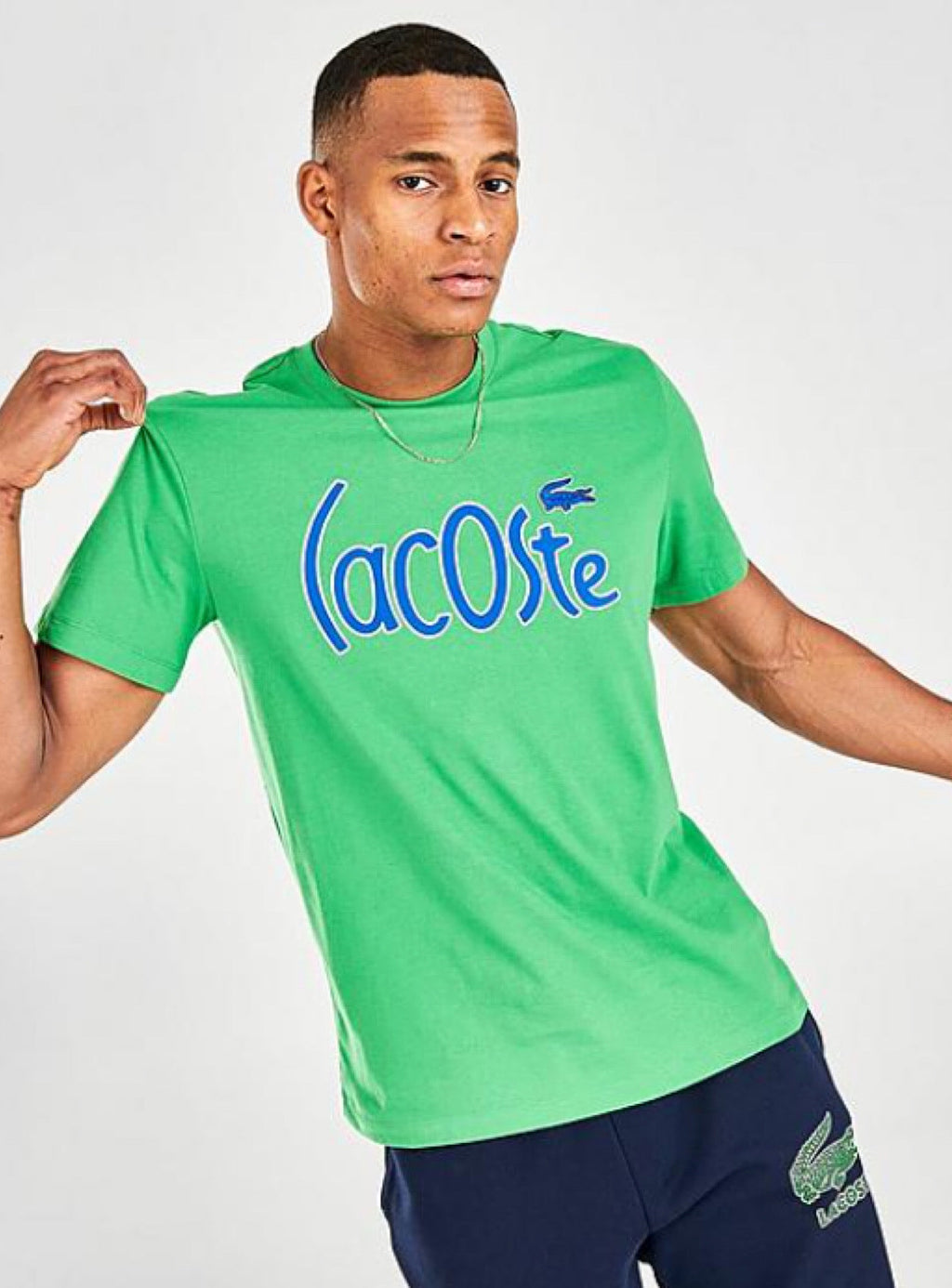 Lacoste T-Shirt - Warped Text - Green - TH0049 51 QMN