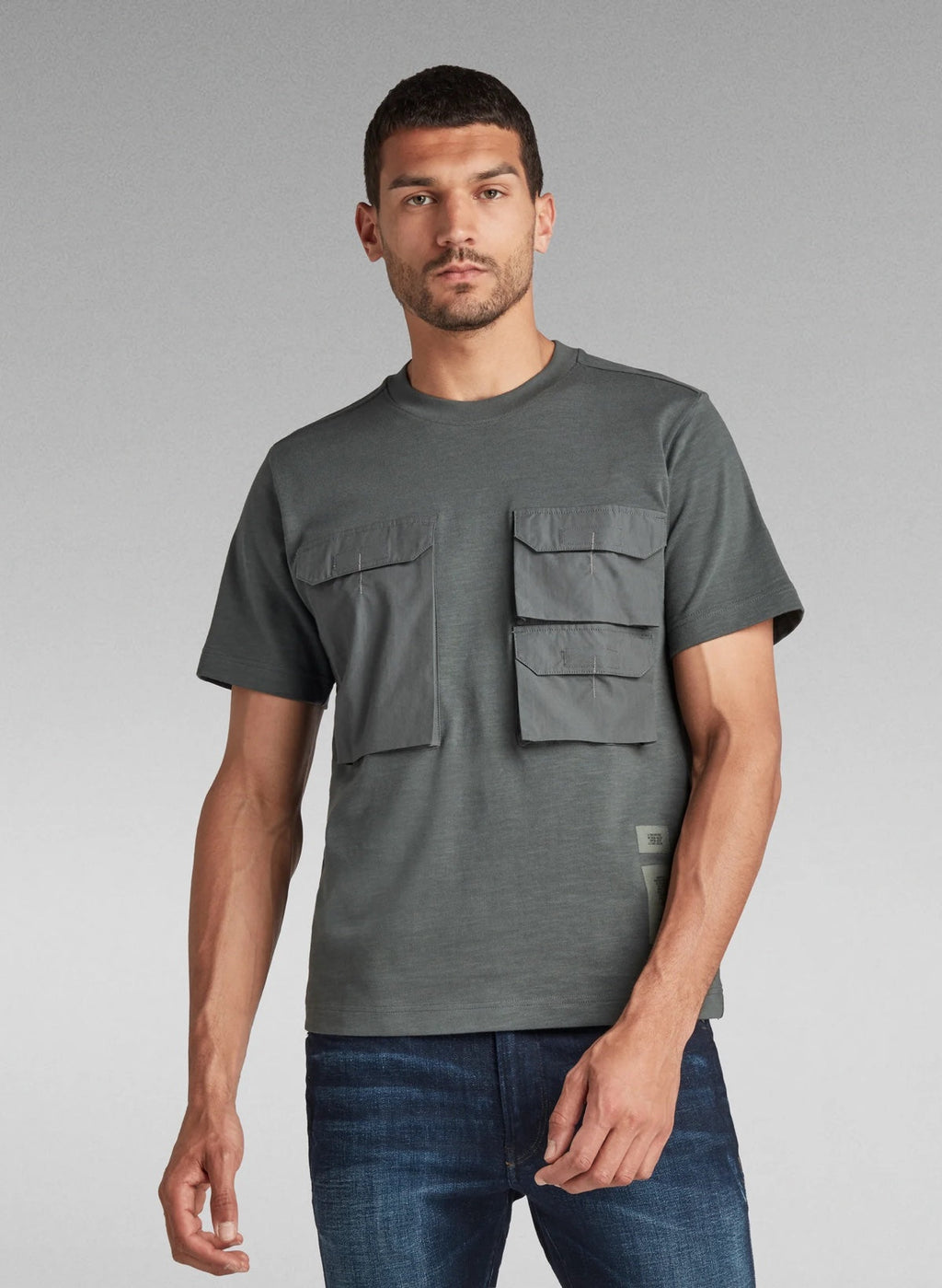 G-Star T-Shirt - Pockets - Graphite - D20388 B248 996