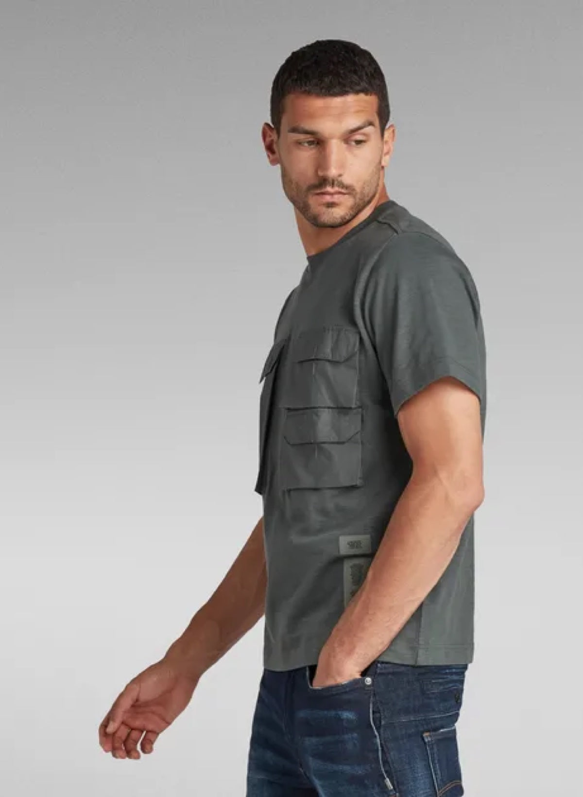 G-Star T-Shirt - Pockets - Graphite - D20388 B248 996