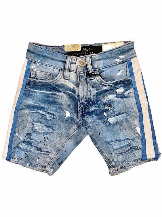 Jordan Craig Shorts - Striped & Painted - Ice Blue - J3175SB - 67