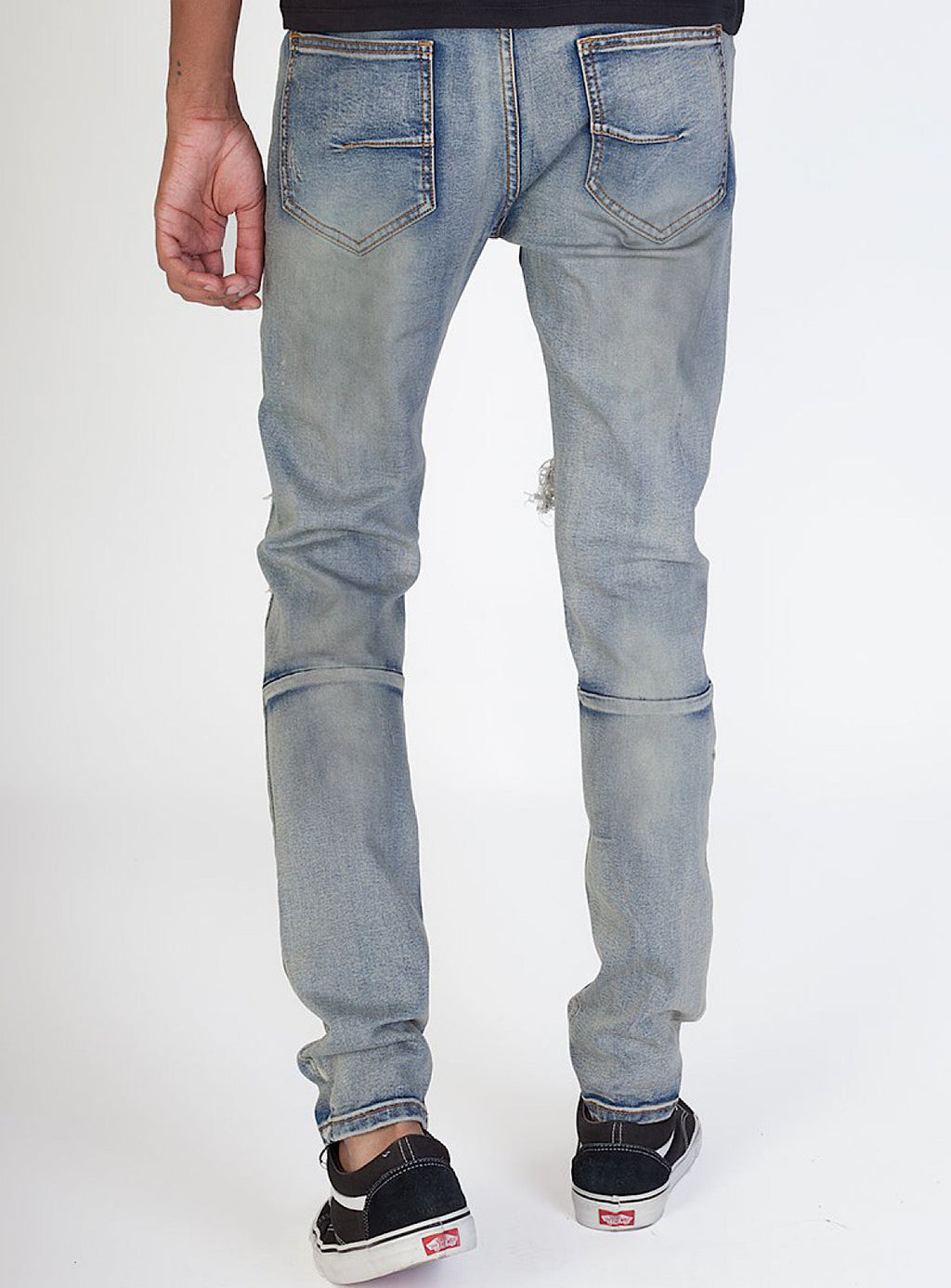 KDNK Jeans - Black Stones - Vintage Medium Blue - KND4315