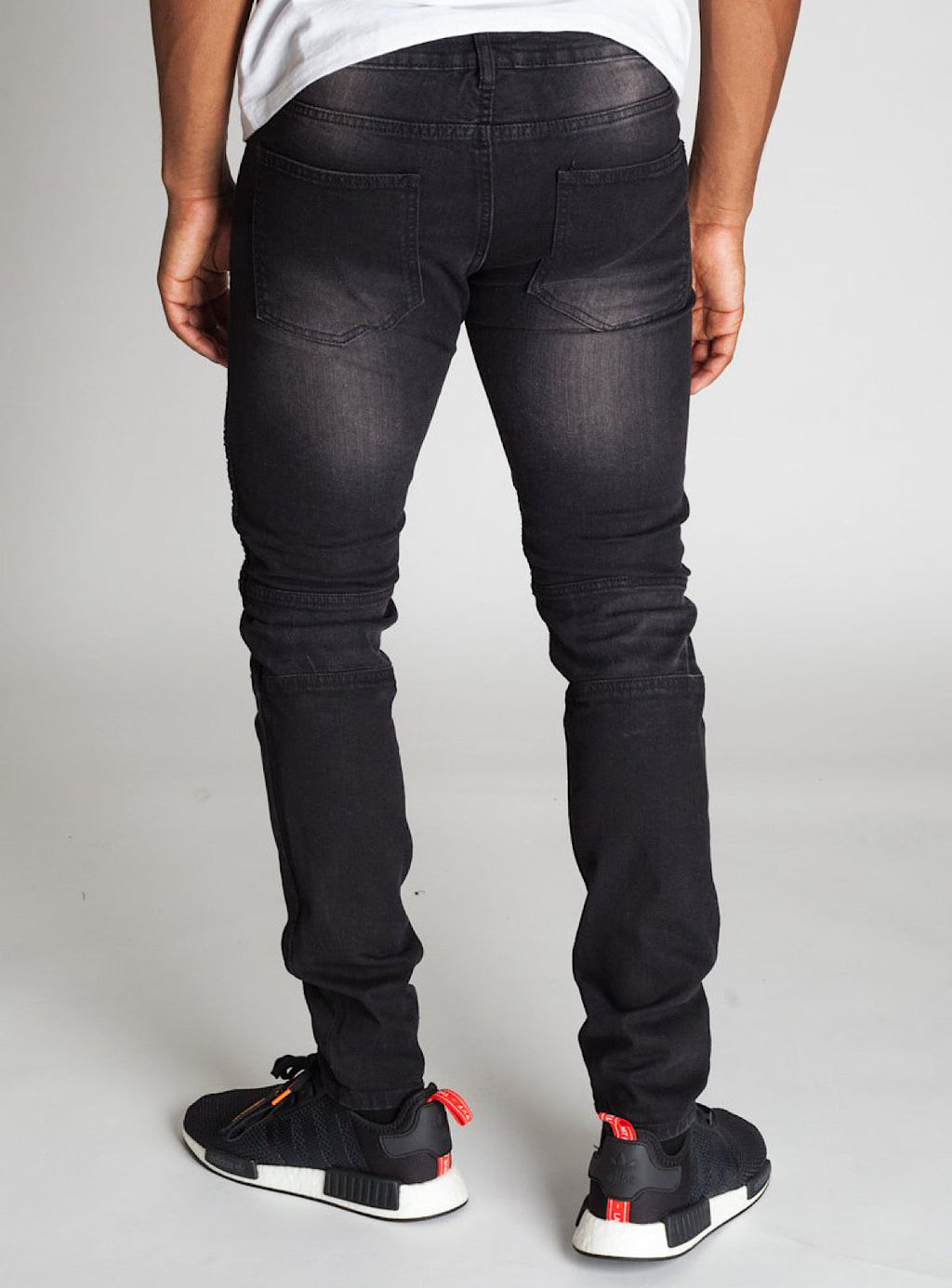 KDNK Jeans - Red Stones - Black - KND4332