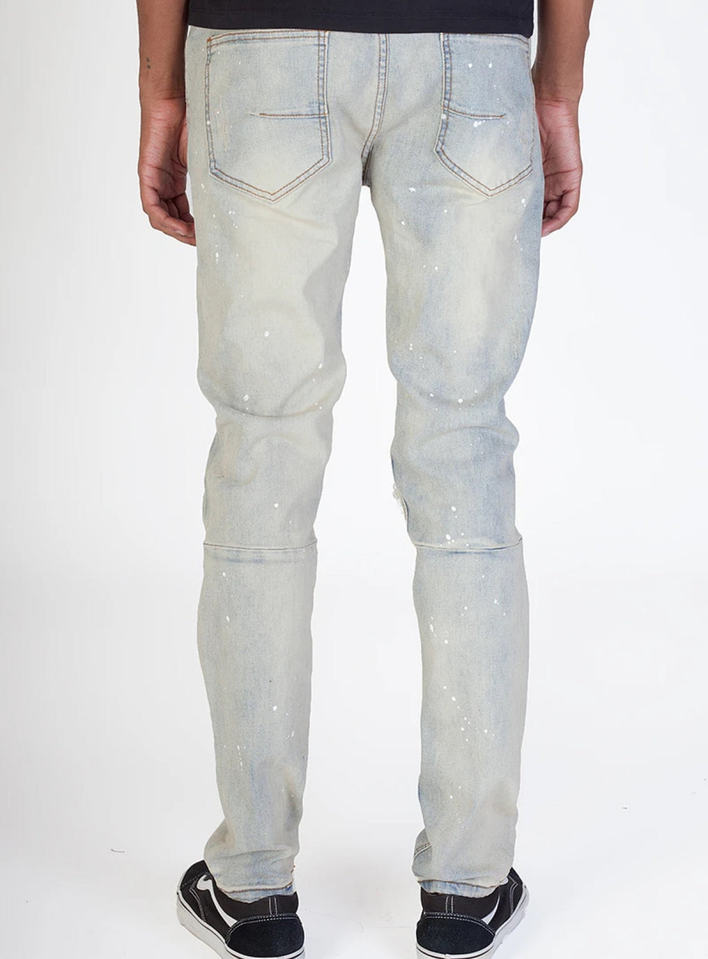 KDNK Jeans - Pintucked Patch - Tinted Light Blue - KND4309