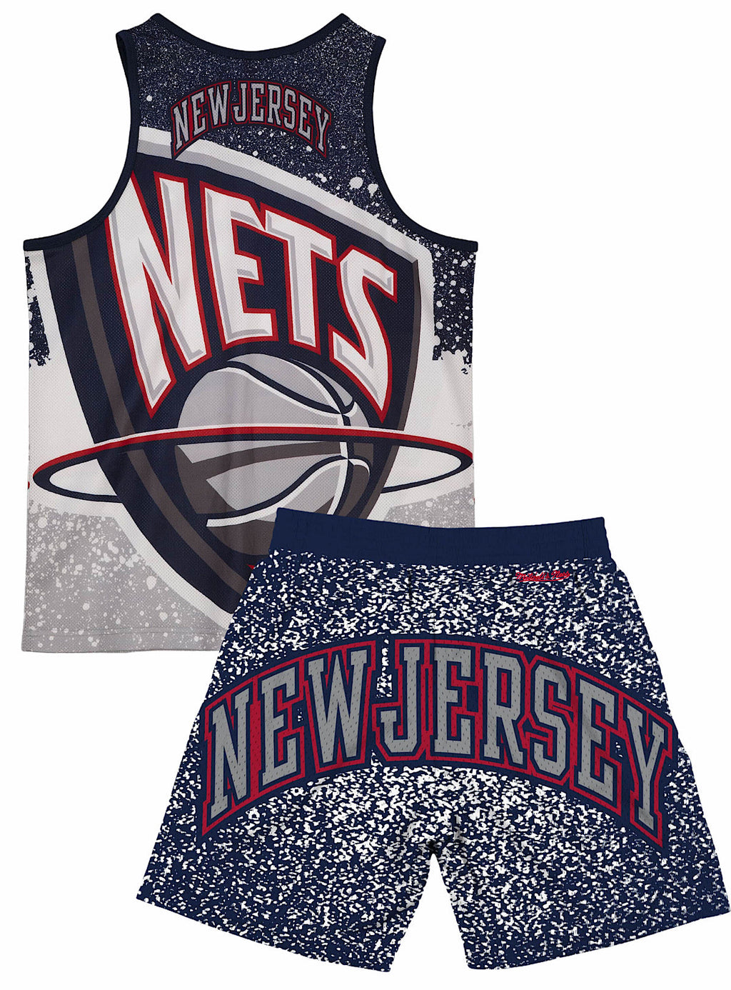 Mitchell & Ness Short Set - Jumbotron Nets - Navy