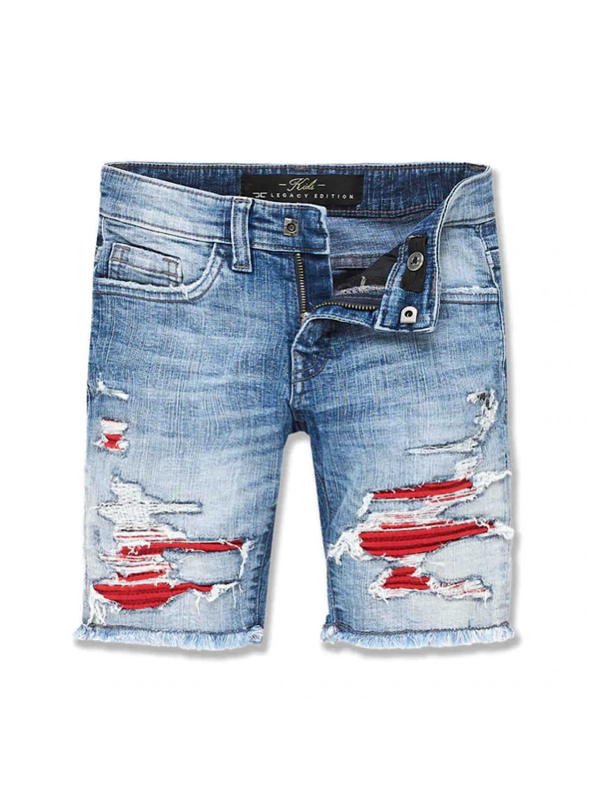 Jordan Craig Kids Jean Shorts - Viper Blue - J3191SK