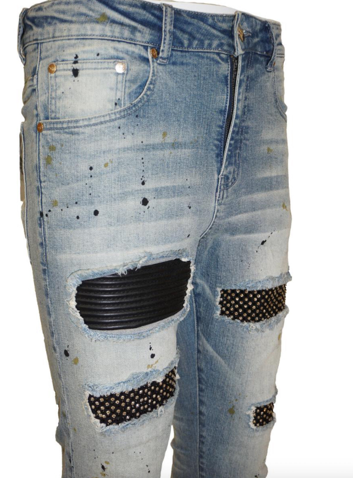 Ferrari Massari Jeans - Diamonds Hustler Gold - Blue
