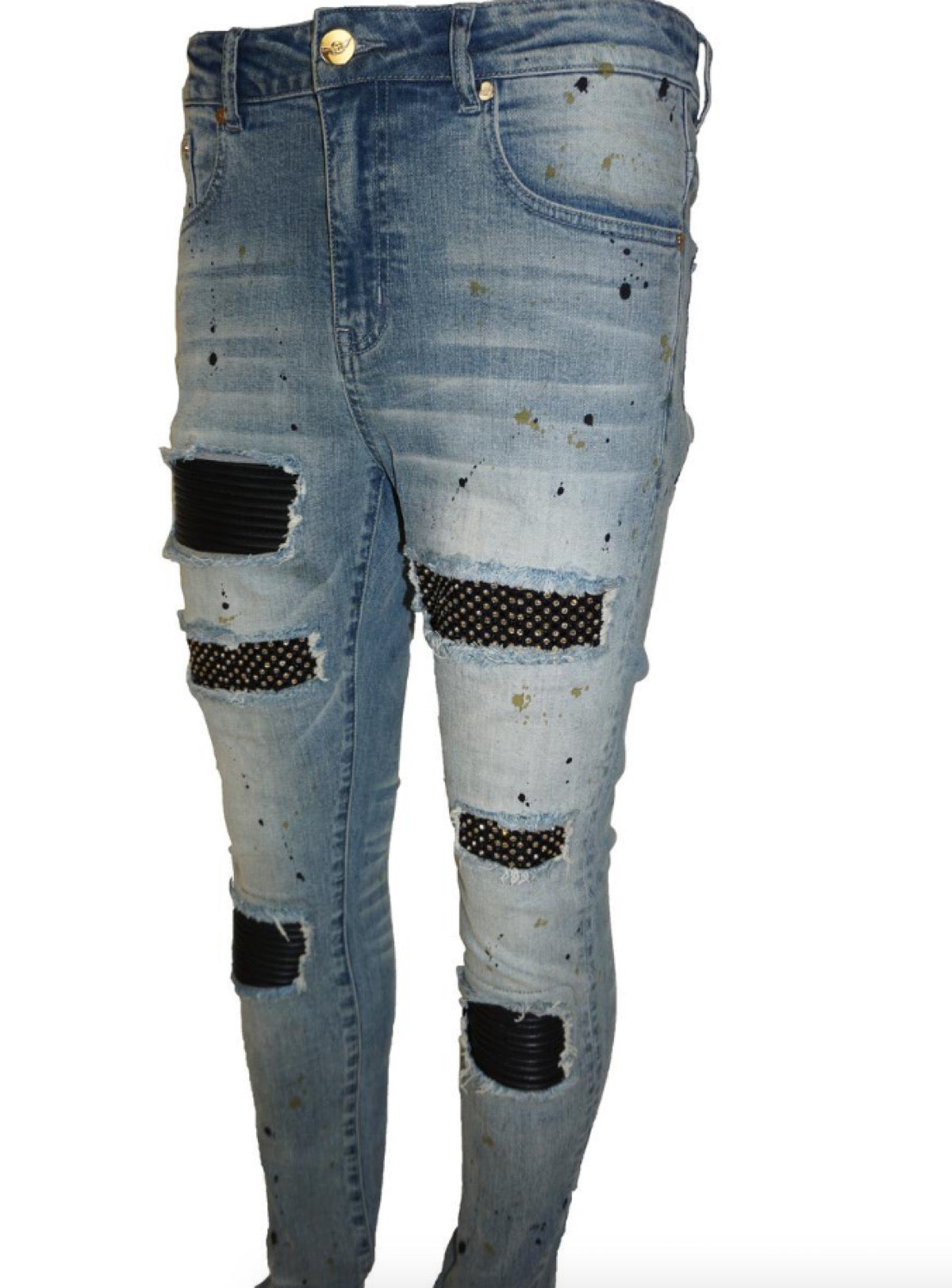 Ferrari Massari Jeans - Diamonds Hustler Gold - Blue