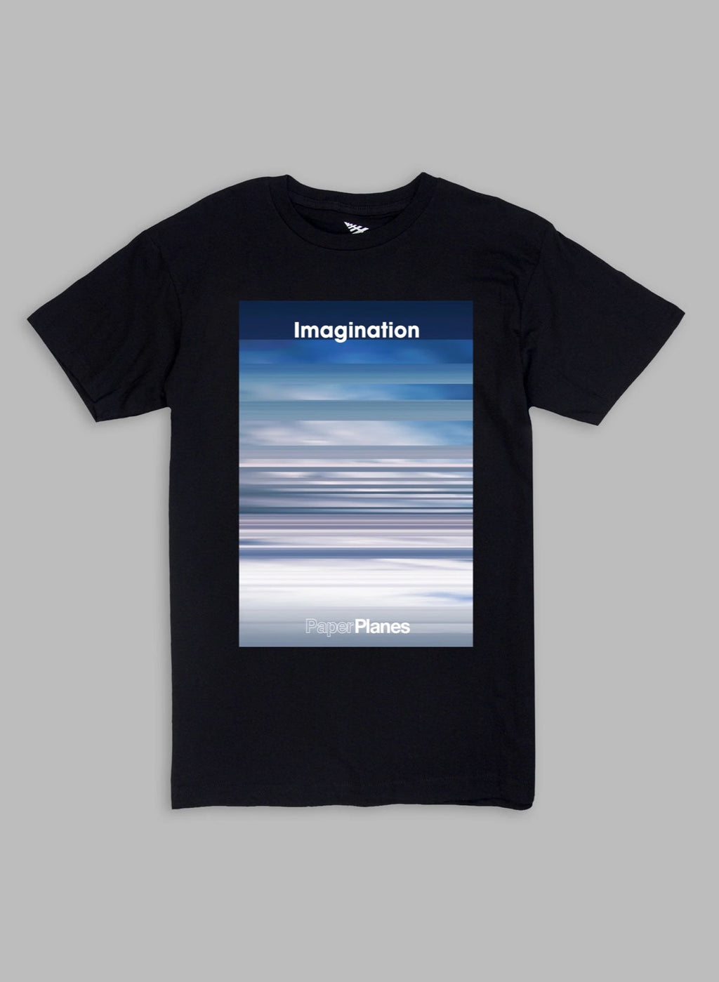 Paper Plane T-Shirt - Atmosphere - Black - 200052