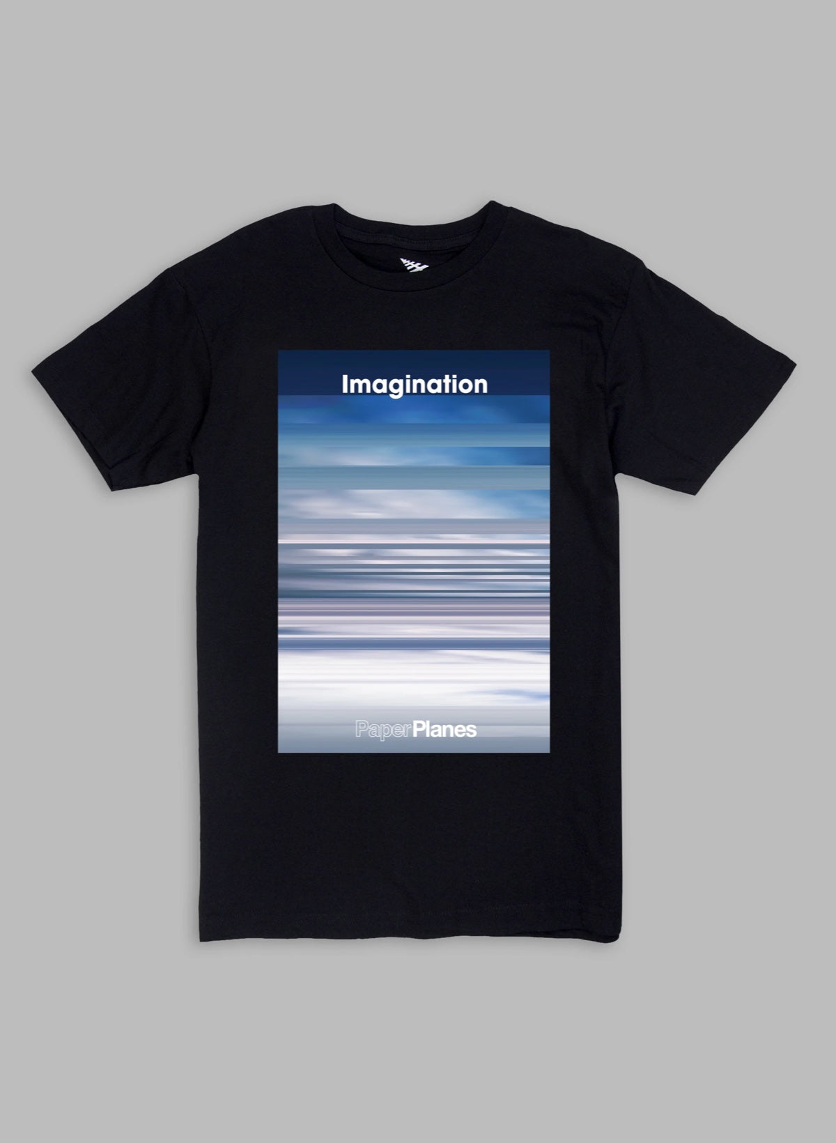 Paper Plane T-Shirt - Atmosphere - Black - 200052