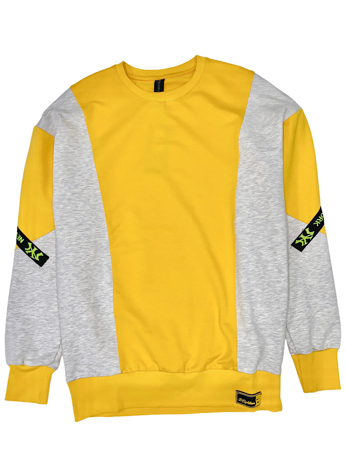 Buyer's Choise Sweatshirt - New York - Yellow And Grey - ST-6503