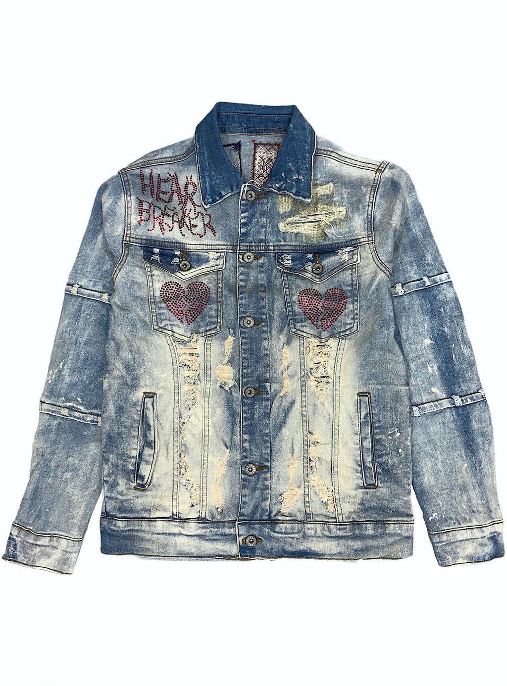 Focus Jacket - Heart Breaker - Vintage Blue And Red - 4005-J