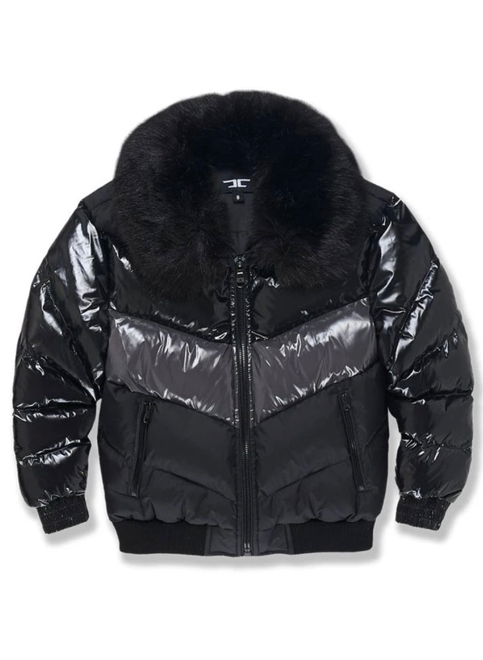 Jordan Craig Kids Jacket - Blocked Puffer - Triple Black - 91548K