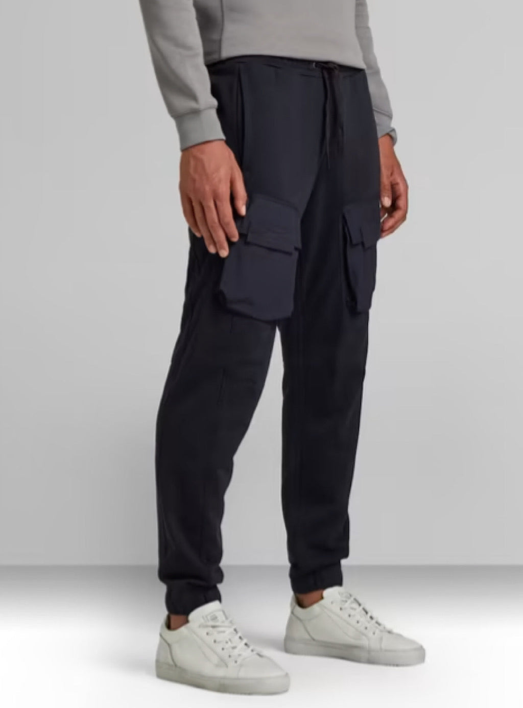 G-Star Pants - Mixed Woven Cargo Sweat Pants - Mazarine Blue - D20808-A613-4213