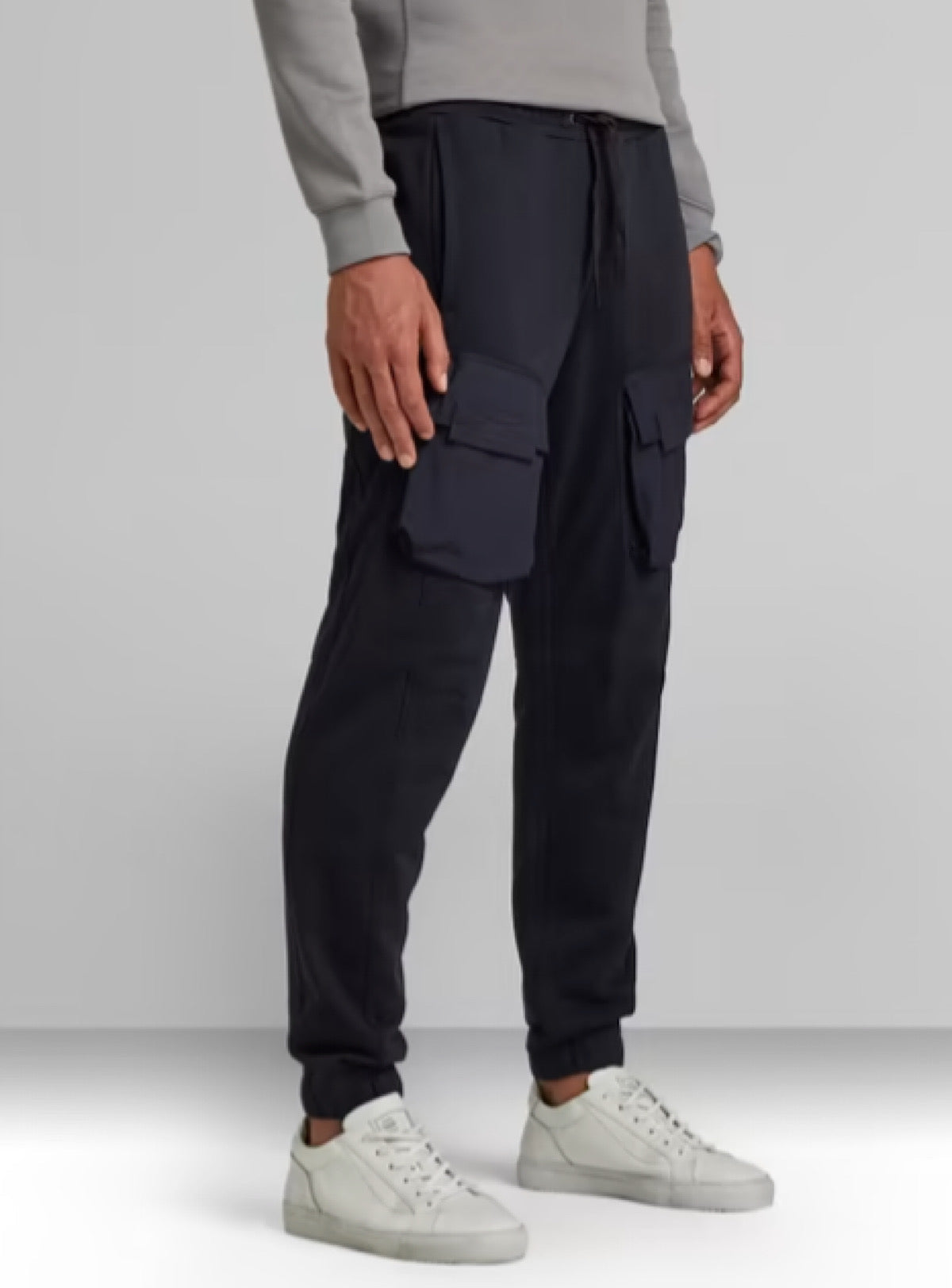 G-Star Pants - Mixed Woven Cargo Sweat Pants - Mazarine Blue - D20808-A613-4213