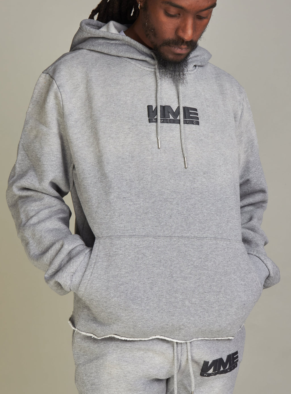 NME Hoodie - Fading - Damien - Dark Grey Wash - 305