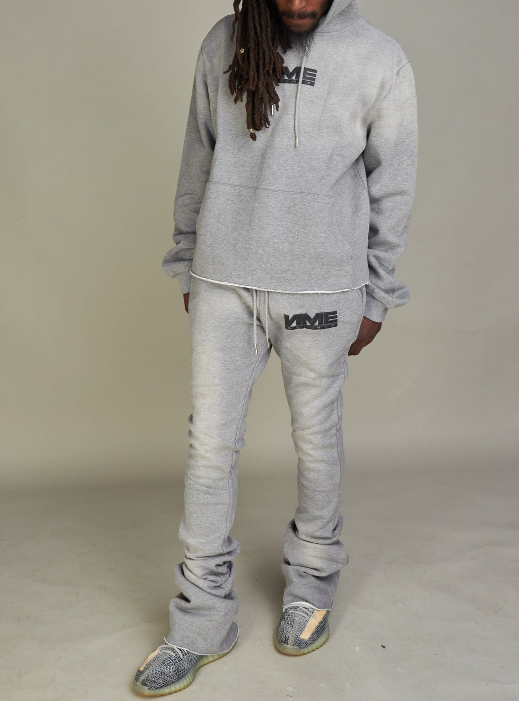 NME Hoodie - Fading - Damien - Dark Grey Wash - 305
