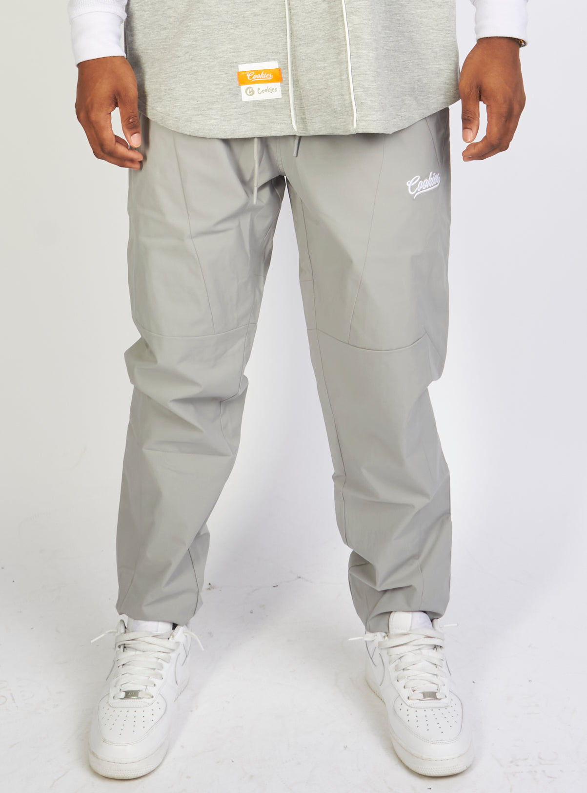 Cookies Track Pants - Pack Talk Paneled - Heather Grey - 1564B6620