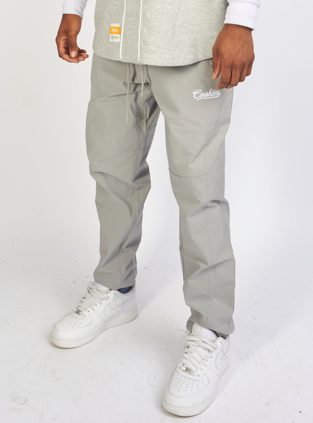 Cookies Track Pants - Pack Talk Paneled - Heather Grey - 1564B6620