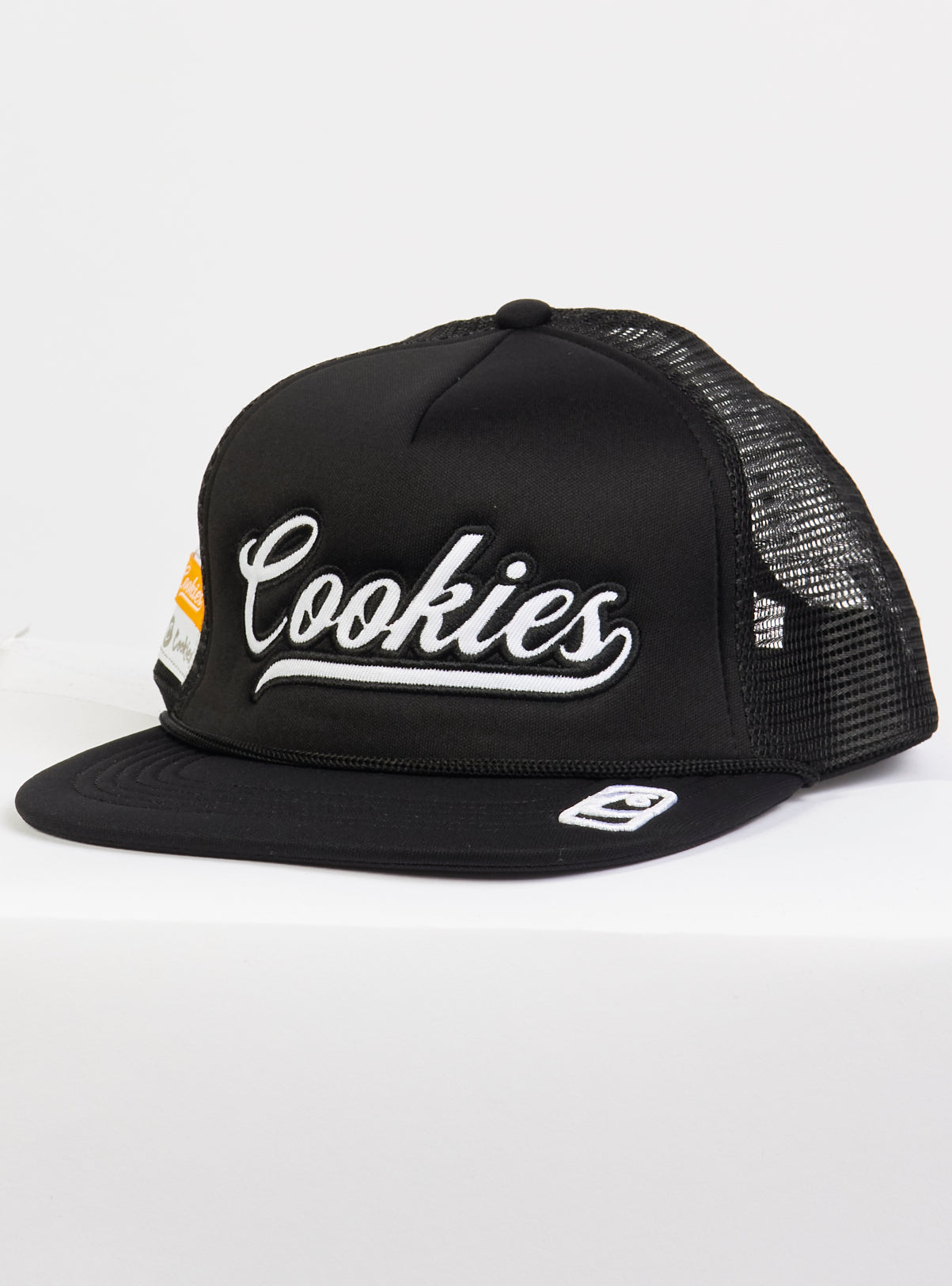 Cookies Hat - Pack Talk Foam And Mesh Trucker - Black - 1564X6634