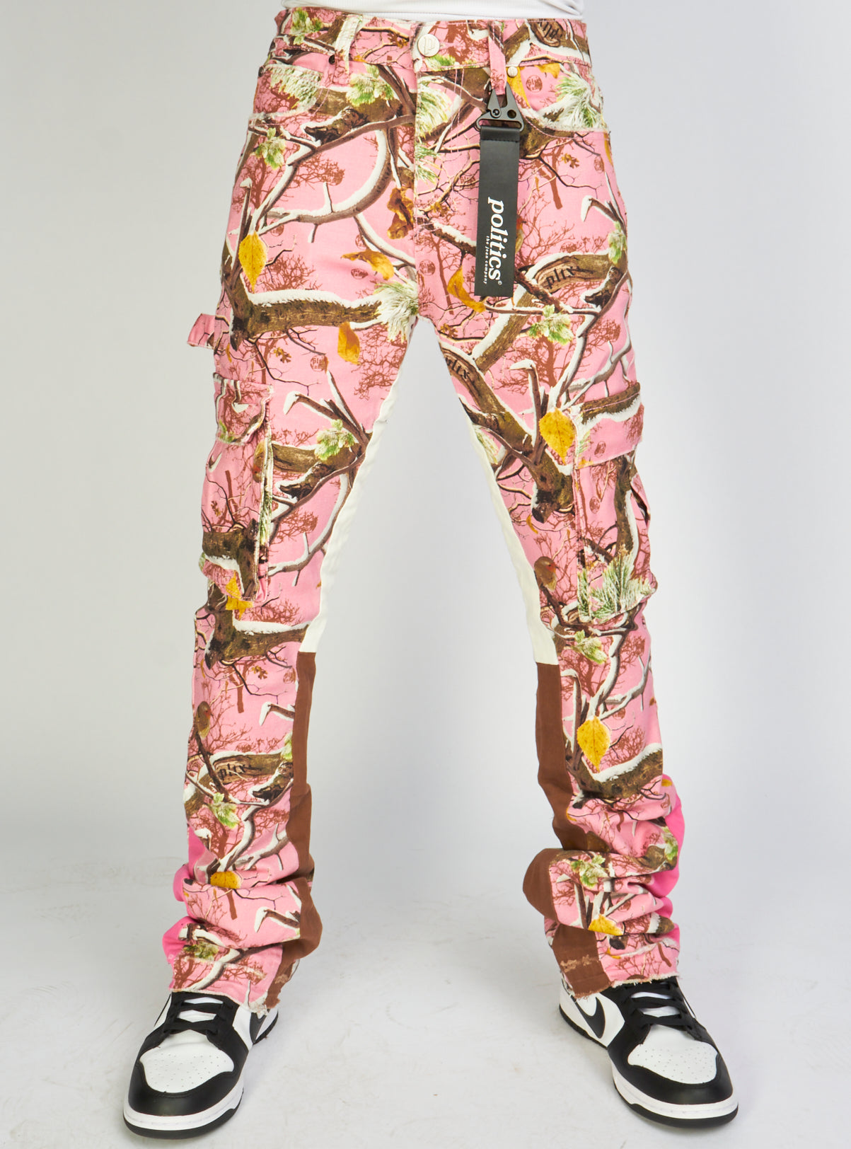 Politics Jeans - Mott - Pink Camo - Cargo Stacked Denim  - 517