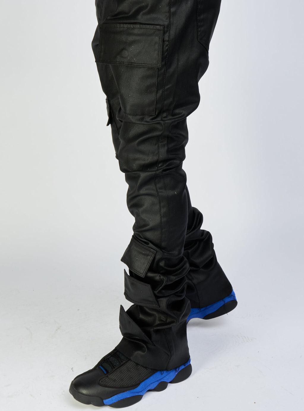 Politics Jeans - Super Stacked Cargo Flare - Marcel - Black Wax - 523