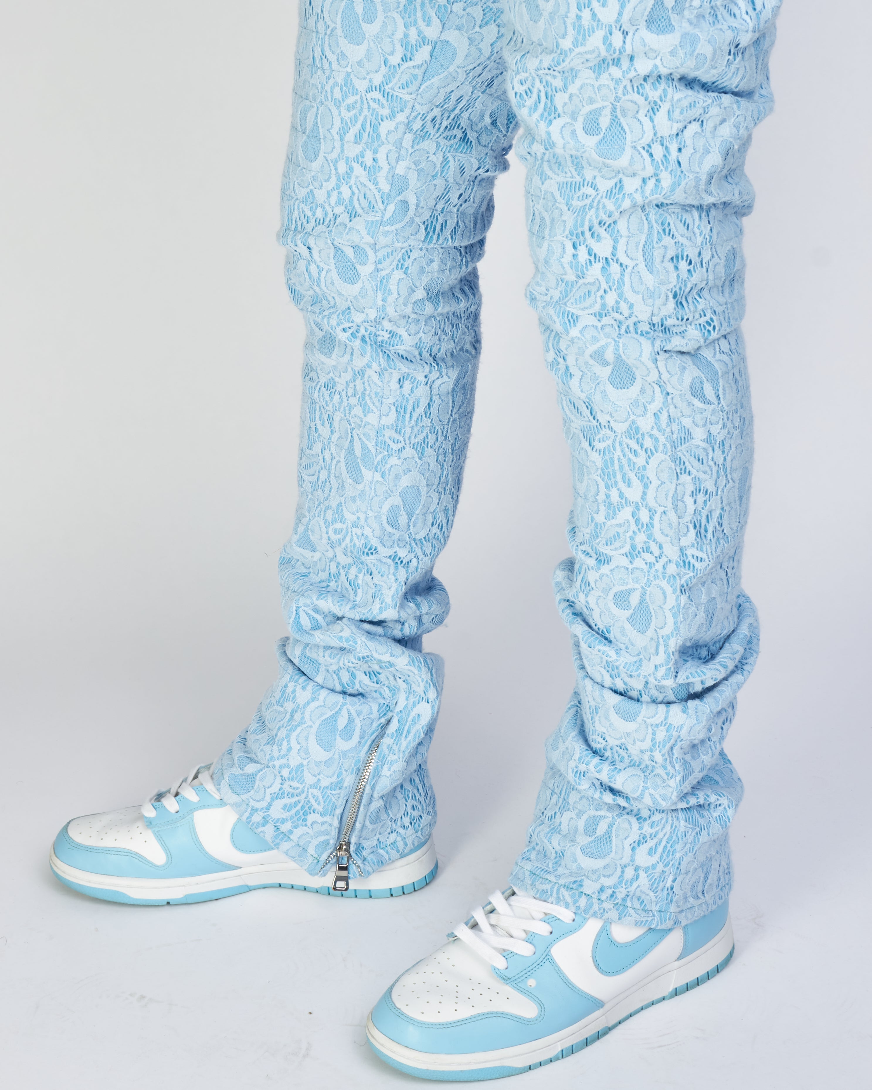 Politics Jeans - Baldwin - Baby Blue - Stacked Applique Denim  - 502