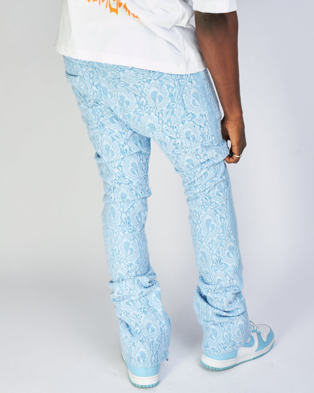 Politics Jeans - Baldwin - Baby Blue - Stacked Applique Denim  - 502