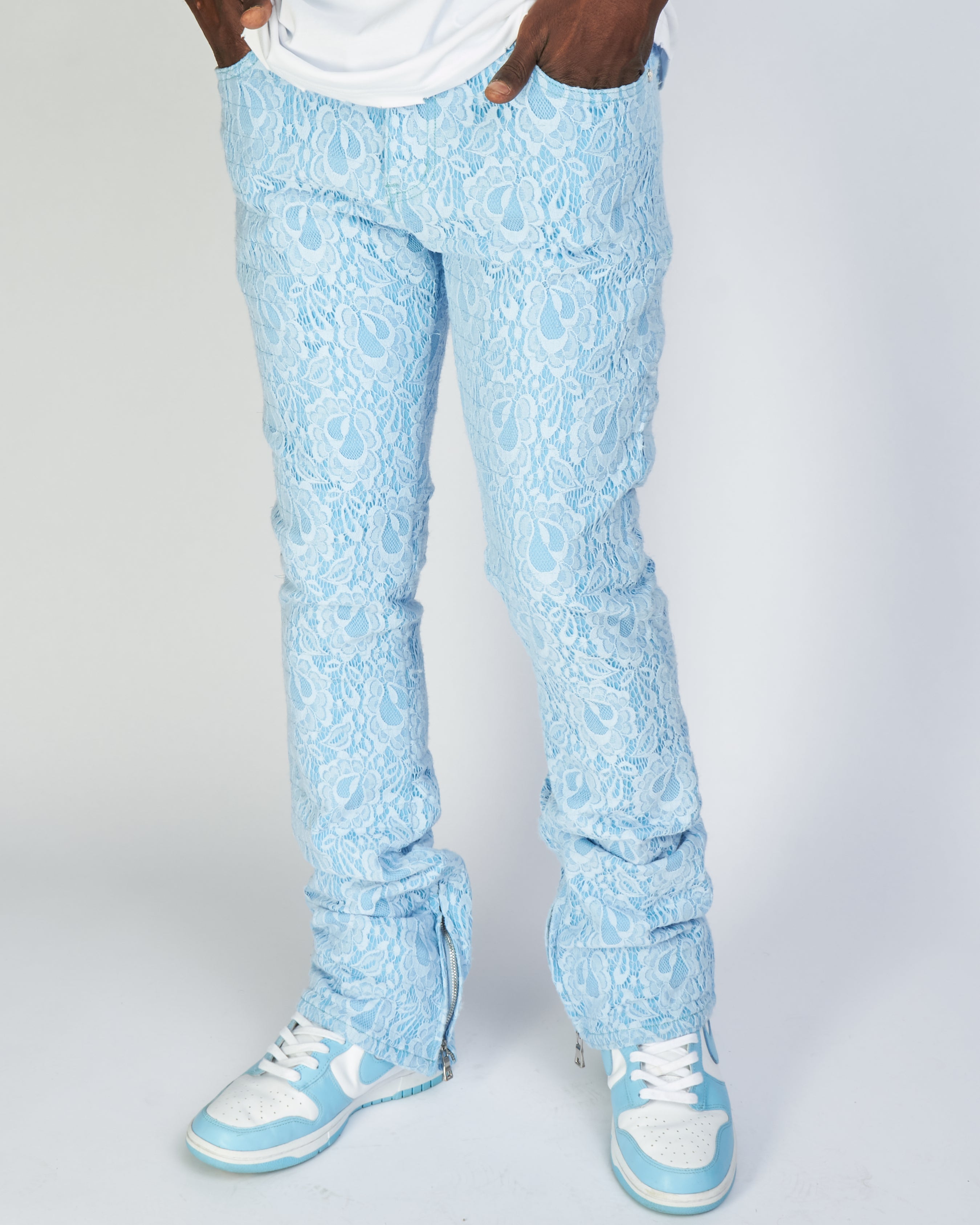 Politics Jeans - Baldwin - Cream - Stacked Applique Denim  - 503