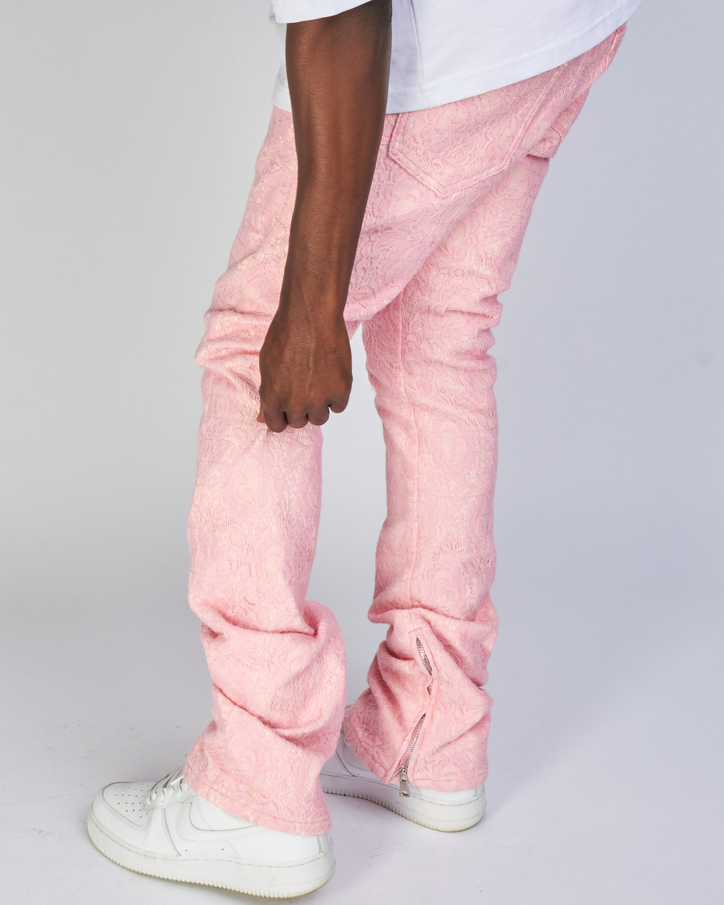 Politics Jeans - Baldwin - Pink  - Stacked Applique Denim  - 501