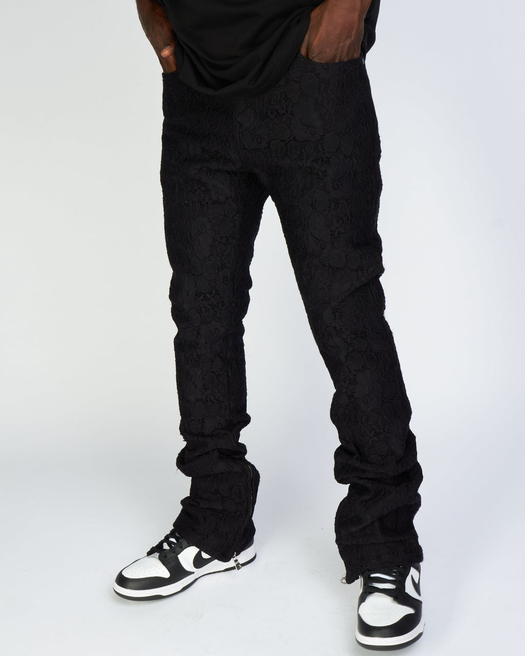 Politics Jeans - Baldwin - Black - Stacked Applique Denim  - 504