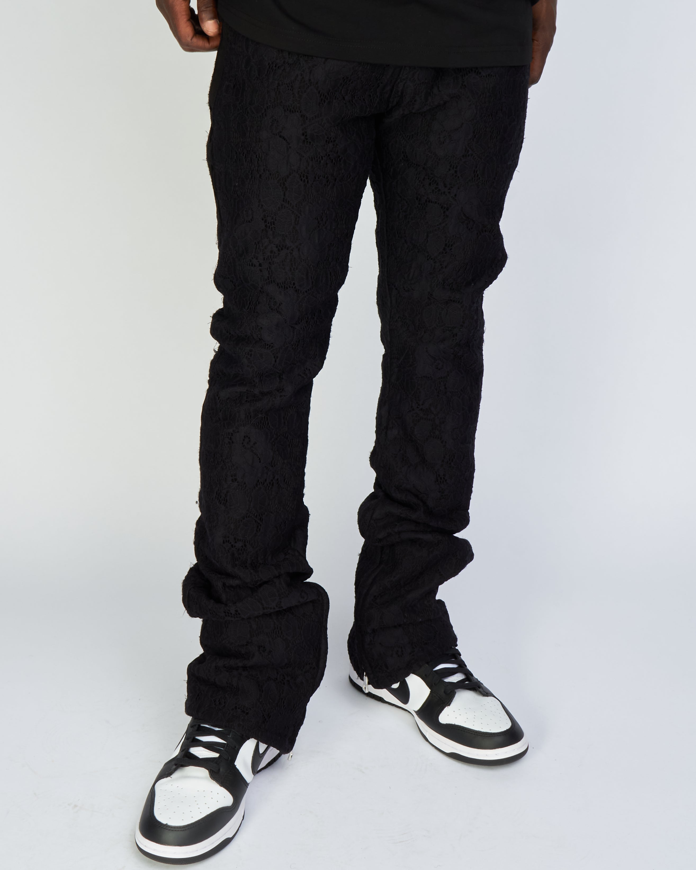 Politics Jeans - Baldwin - Black - Stacked Applique Denim  - 504