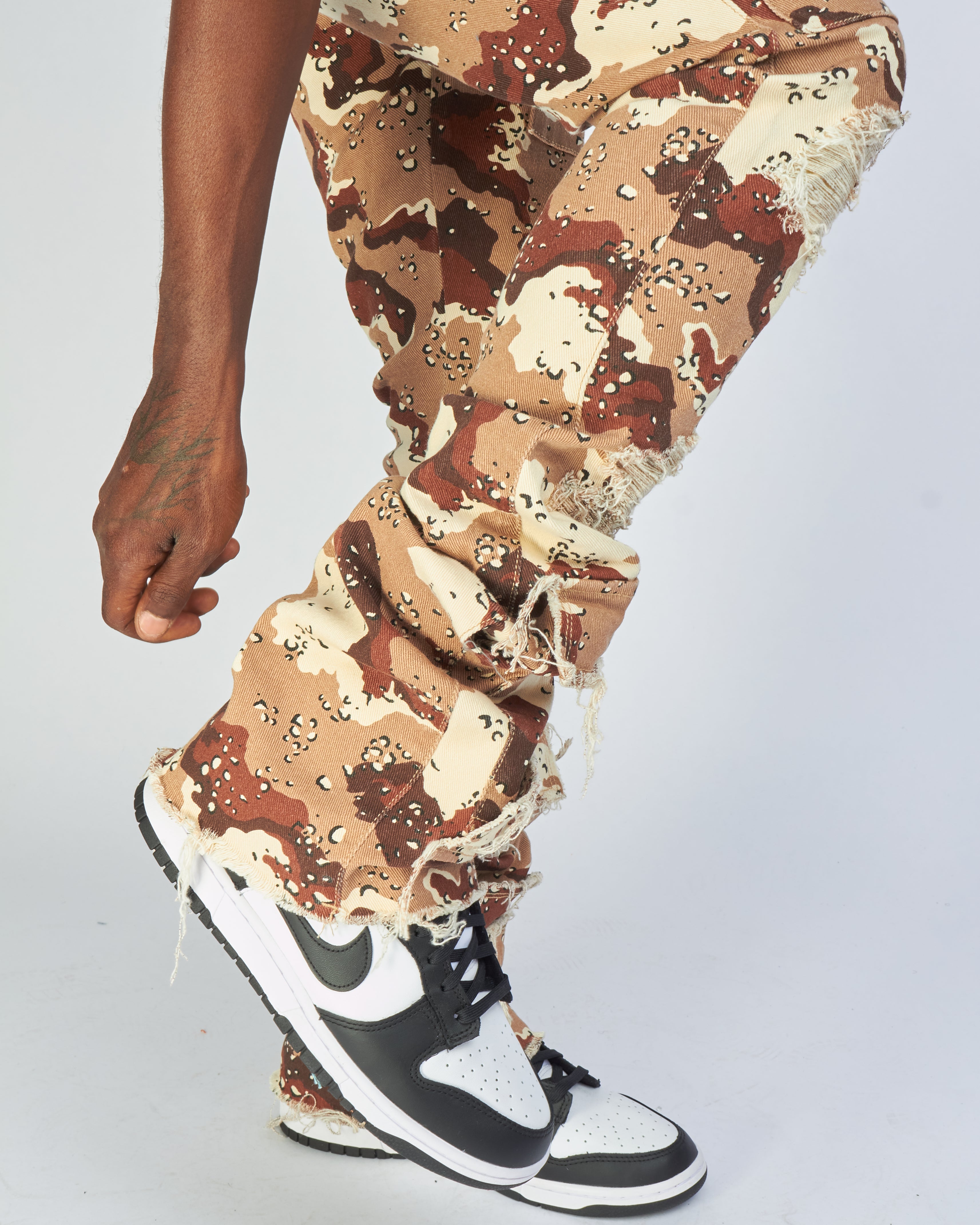 Politics Jeans - Marcel - Red Camo - Super Stacked Cargo - 518