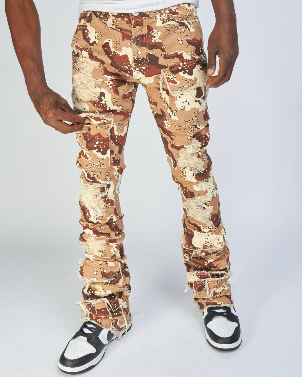 Politics Jeans - Marcel - Red Camo - Super Stacked Cargo - 518