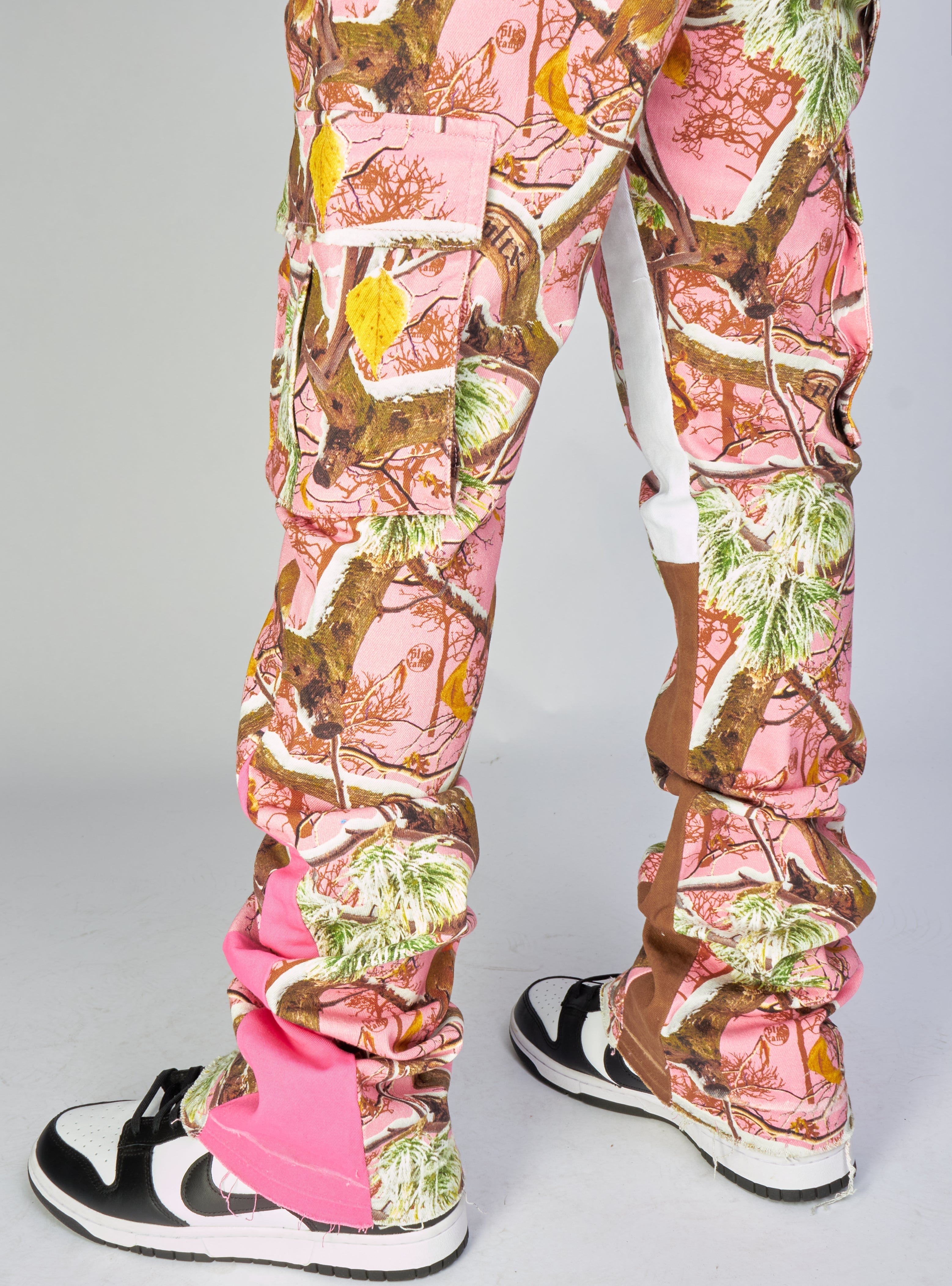 Politics Jeans - Mott - Pink Camo - Cargo Stacked Denim  - 517