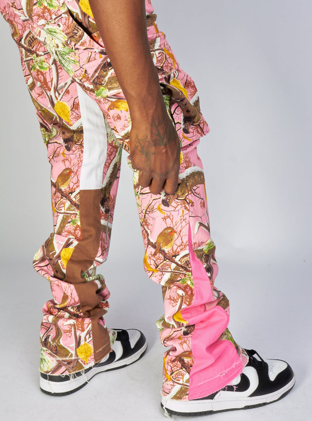 Politics Jeans - Mott - Pink Camo - Cargo Stacked Denim  - 517