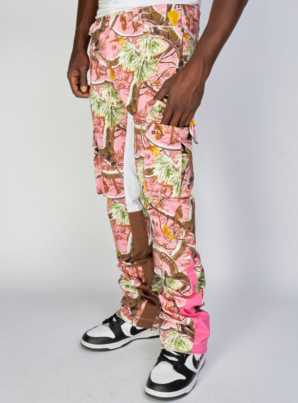 Politics Jeans - Mott - Pink Camo - Cargo Stacked Denim  - 517